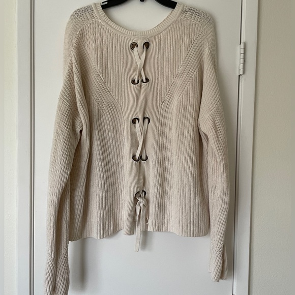 Tie-Back Lucky Brand Sweater - Picture 1 of 3